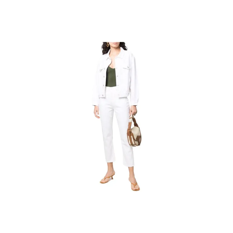 AGOLDE Denim Jackets Women's White-1
