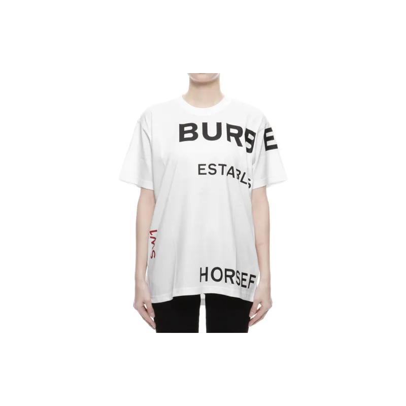 Burberry Regular T Shirt Women's White-3