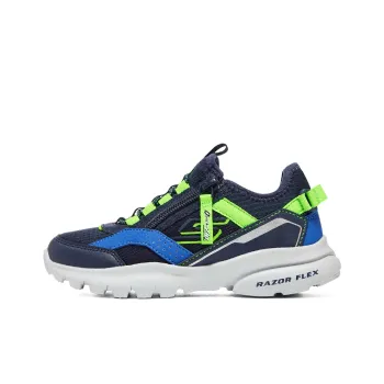 Skechers Razor Fle Slip Resistant Anti Kick Cushioning Kids Lifestyle Shoes Blue Green Teenagers