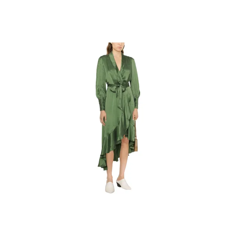 Zimmermann Long-Sleeved Dresses Women's Green-1