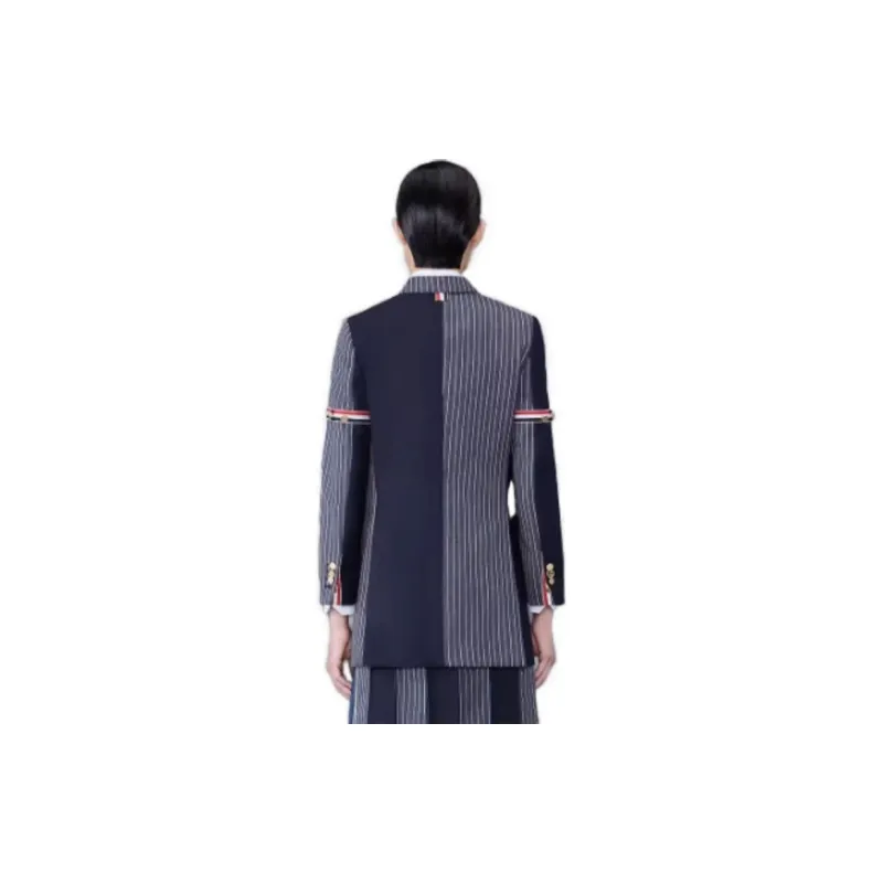THOM BROWNE Patchwork Button Up Blazer-1