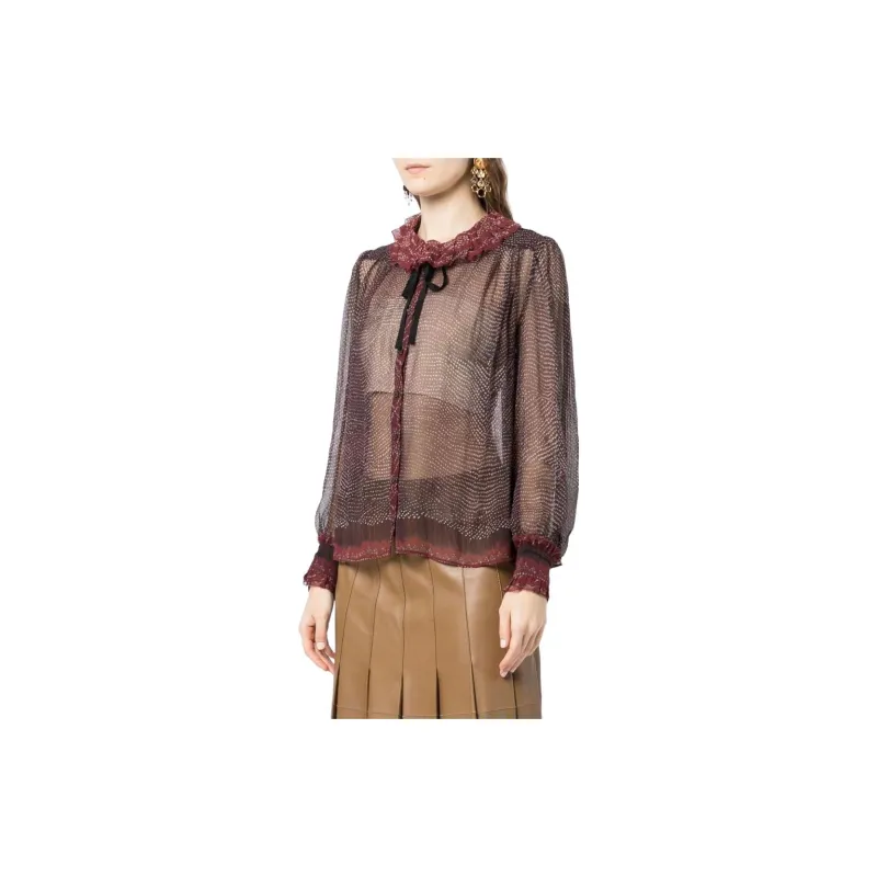 Ulla Johnson Pippa Abstract-print Sheer Blouse-3