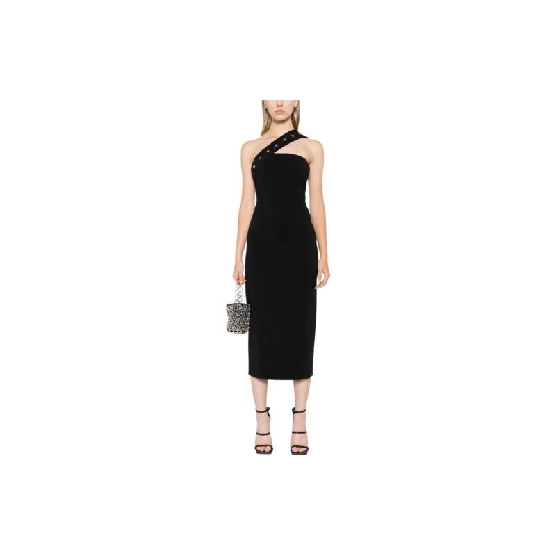 Patrizia Pepe Eyelet detail Midi Dress-1