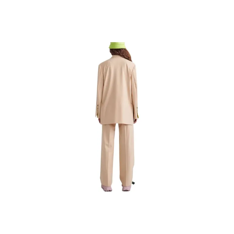 OFF WHITE Active Light Wool Blend Tomboy Jacket Beige-2