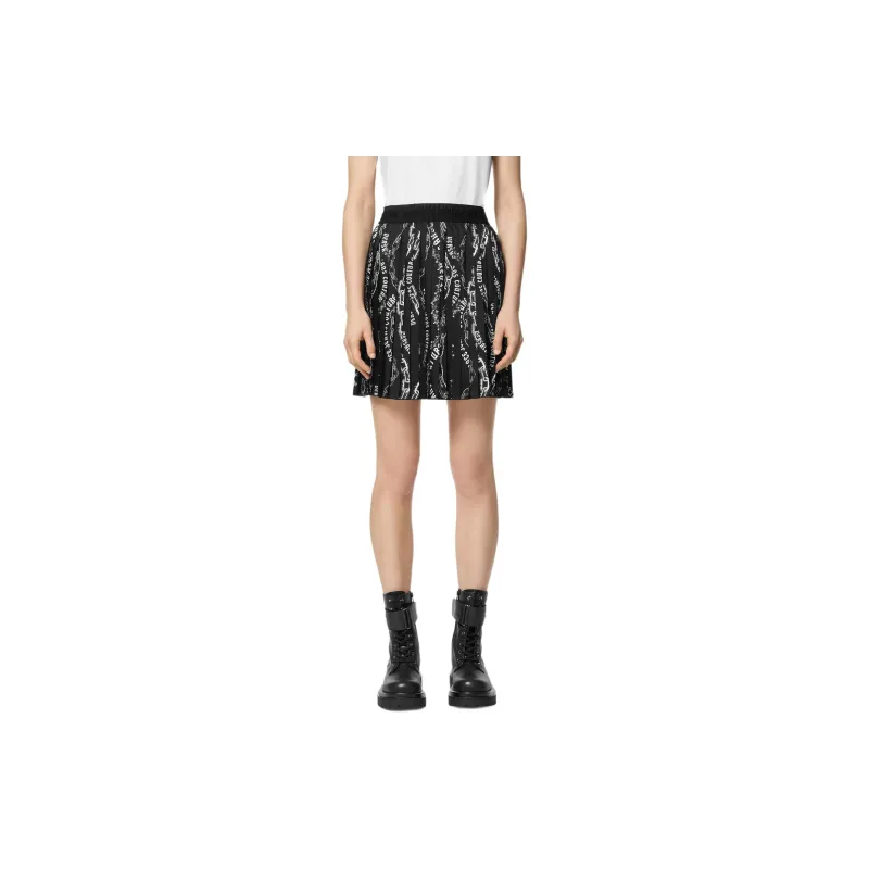 VERSACE JEANS COUTURE Casual Short Skirts Women's Black-2