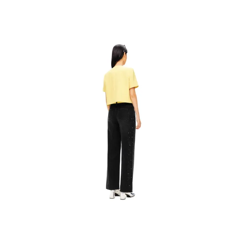 PSALTER Cropped Coat Women's Light Yellow-1