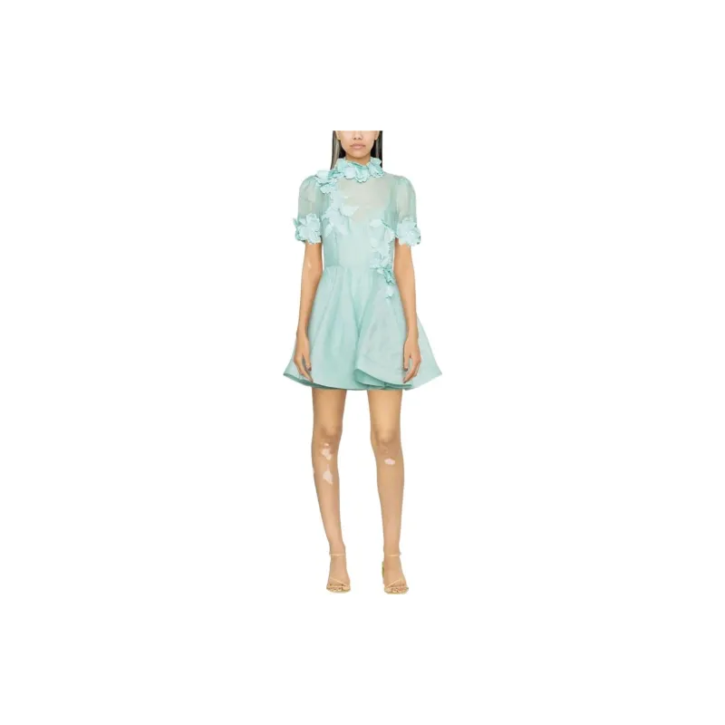 Zimmermann Short-Sleeved Dresses Women's Blue-1