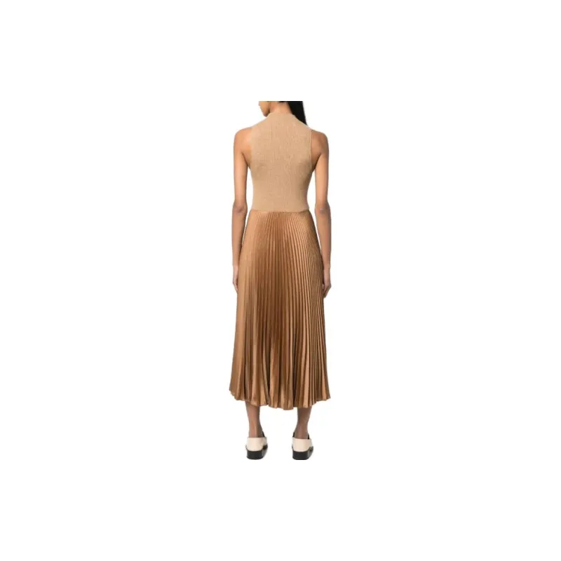 Polo Ralph Lauren Ribbed-knit High-neck Midi Dress-2