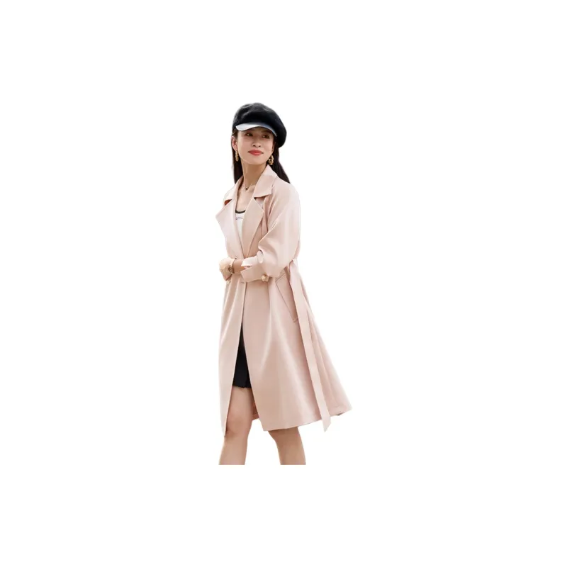 Yi Mengyuan Mid Length Trench Coat Women's-3