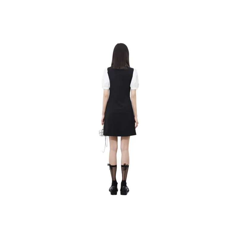 LOFT SHINE Short-Sleeved Dresses Women's Black-1
