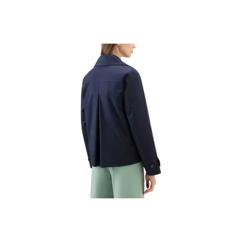 WOOLRICH Havice Double-Breasted Straight Hem Jacket-3