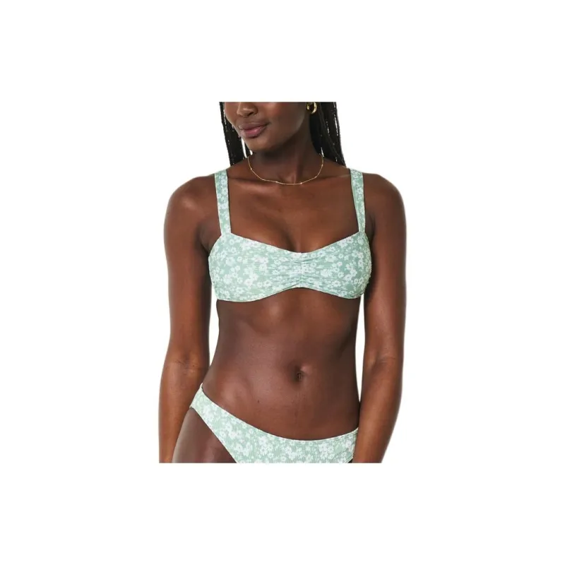 Hollister Bikini Women's Green Floral-2