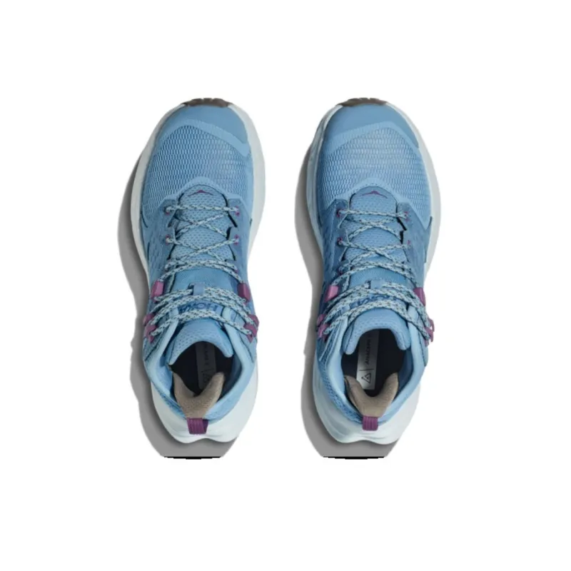 HOKA ONE ONE Anacapa 2 Anti-Slip Wear-Resistant Mid-Top Trekking Shoes Women's Blue-3