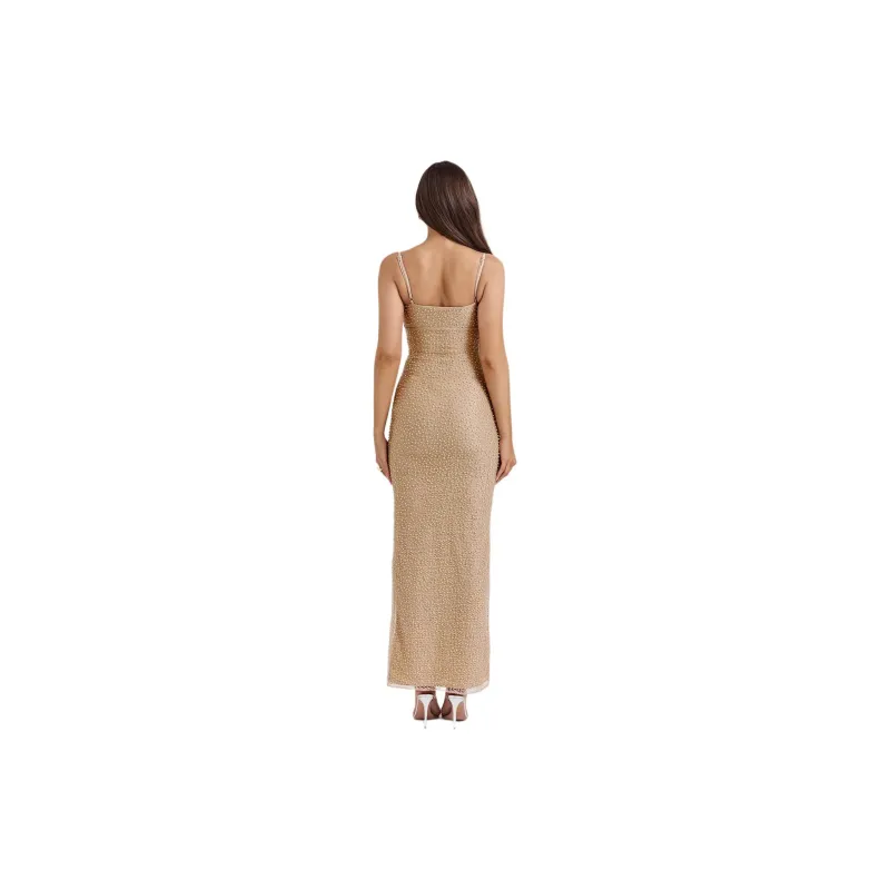 HOUSE OF CB CALLA Slip Dress Women's CHAMPAGNE/Champagne-3