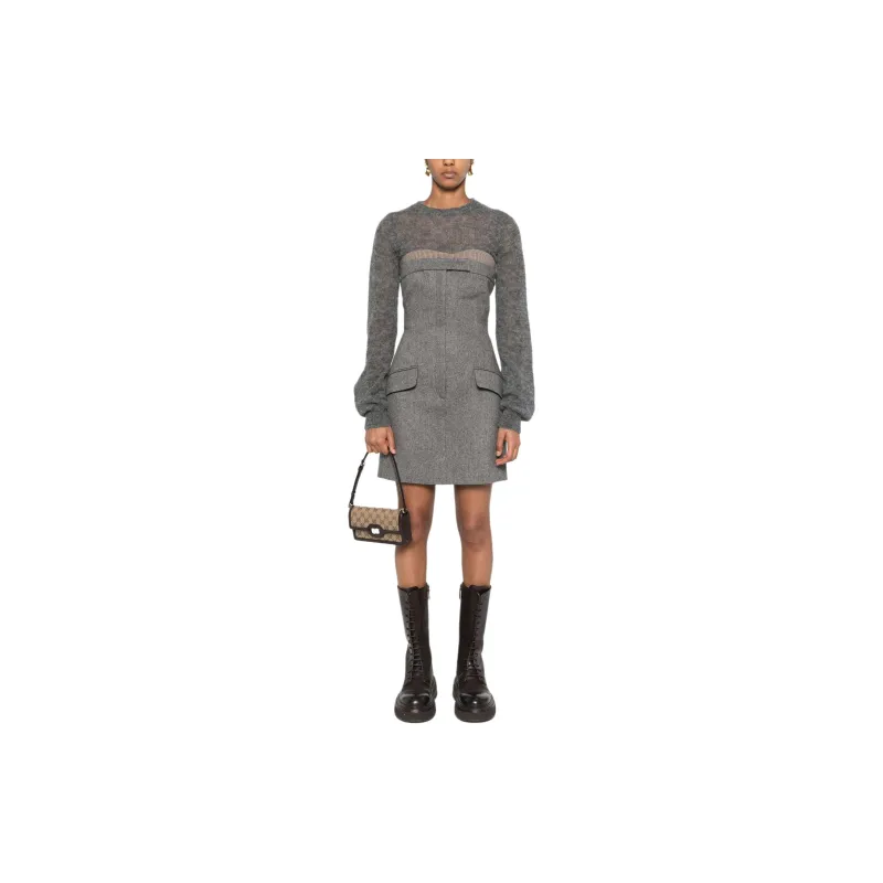 SportMax Tweed Mini Dress-4