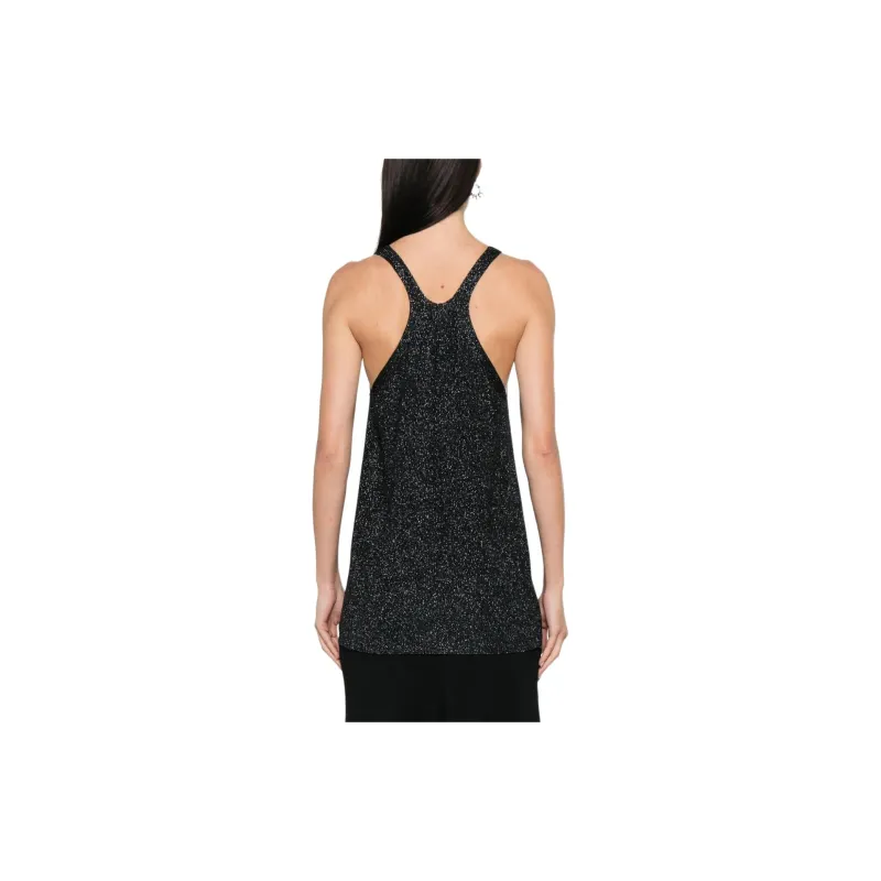 Fabiana Filippi Metallic Threading Sleeveless Top-2