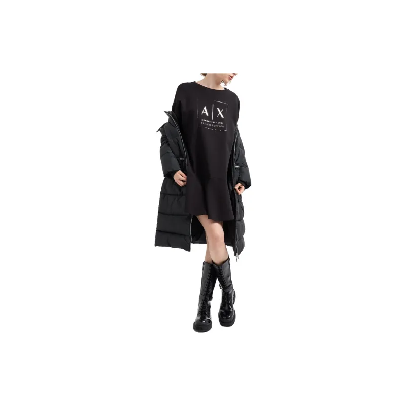 ARMANI EXCHANGE Logo-print Jersey Dress-3