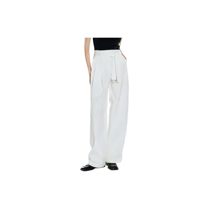 COVERINS Casual Pants Women's Raw White-3