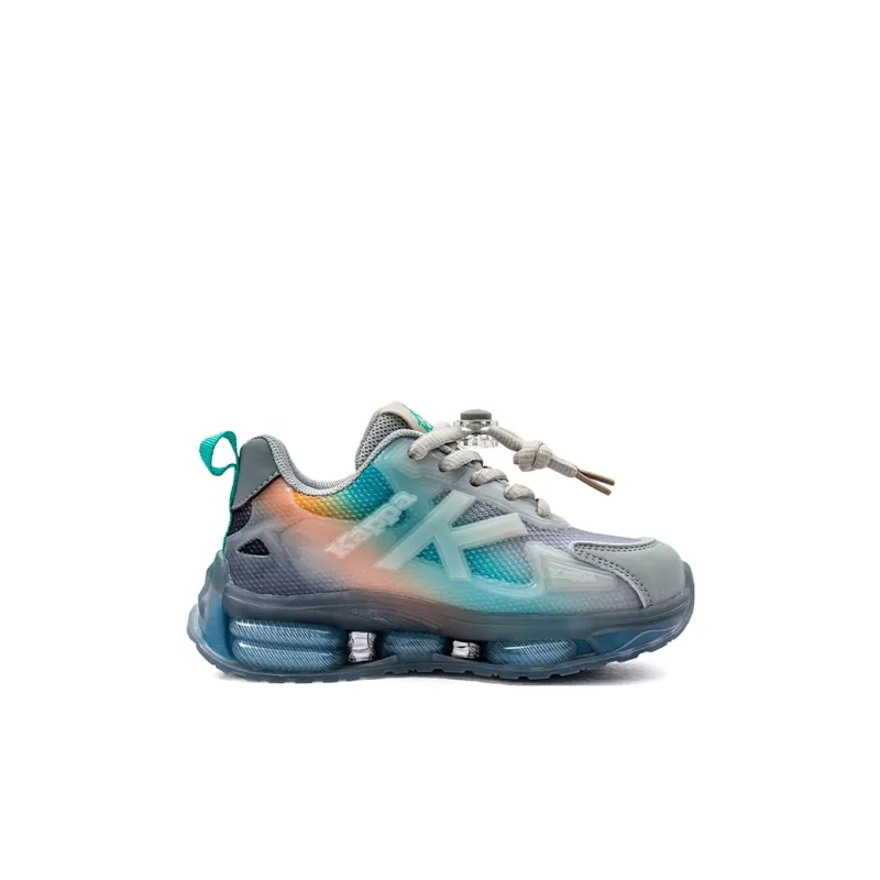 KAPPA KIDS Breathable, Lightweight, Slip Resistant, Abrasion Resistant Kids Lifestyle Shoes Gray Kids'-1