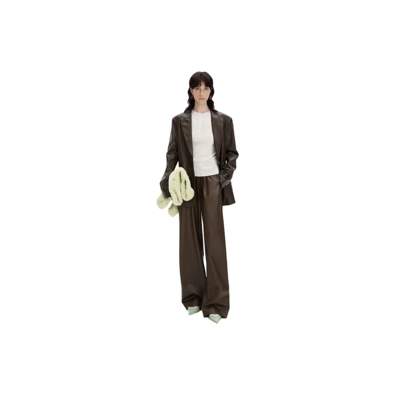 Self Who Business Suit Women's Oak Gray Brown-1