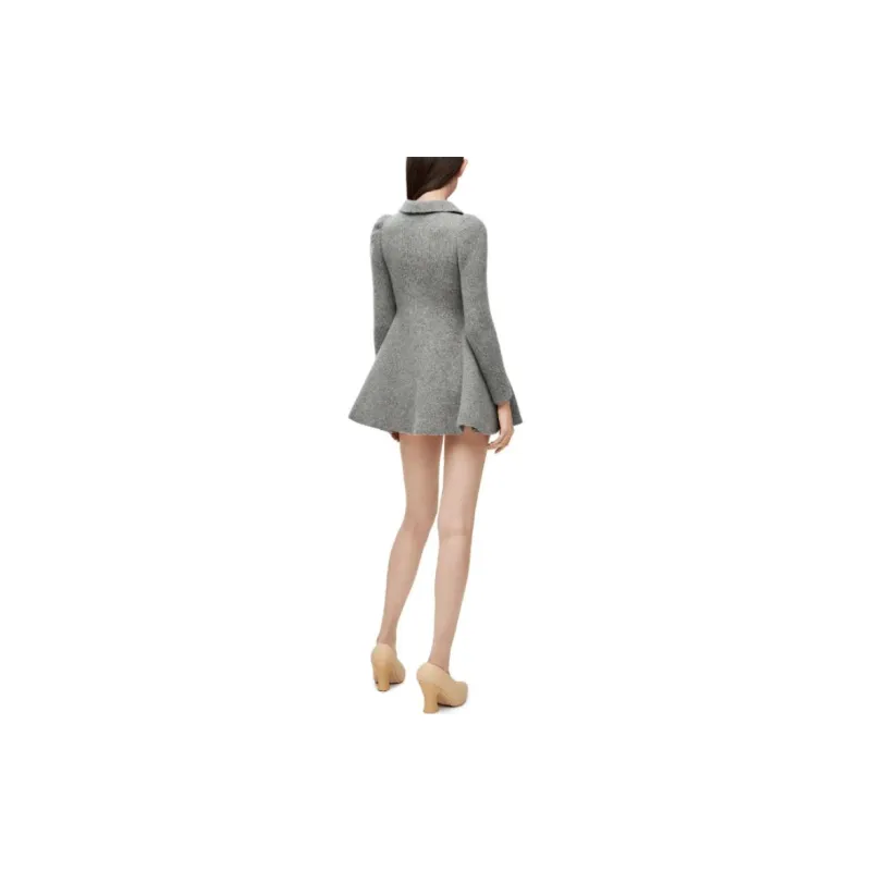 LOEWE Long Sleeved Dresses Women's Gray-1