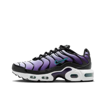 Nike Air Max Plus 'Black Grape' Abrasion Resistant Breathable Low Top Kids Lifestyle Shoes Black Purple Teenagers
