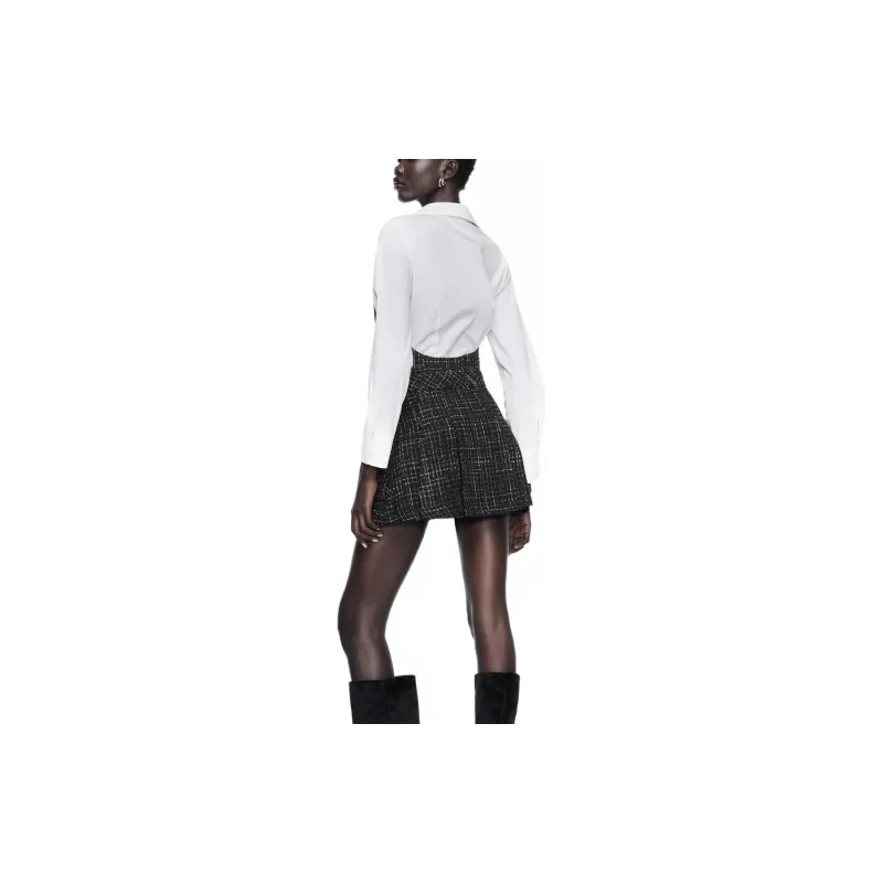 ZARA Long Sleeved Dresses Women's Black-3