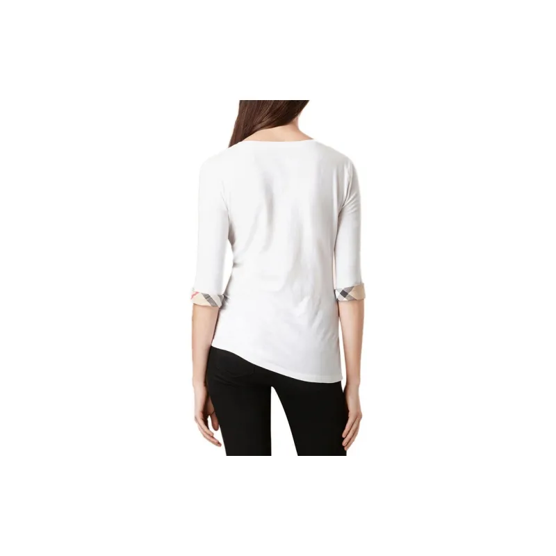Burberry T Shirts Women's White-1