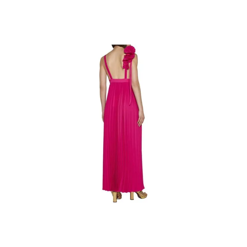PAROSH Slip Dresses Women's Dark Pink-3