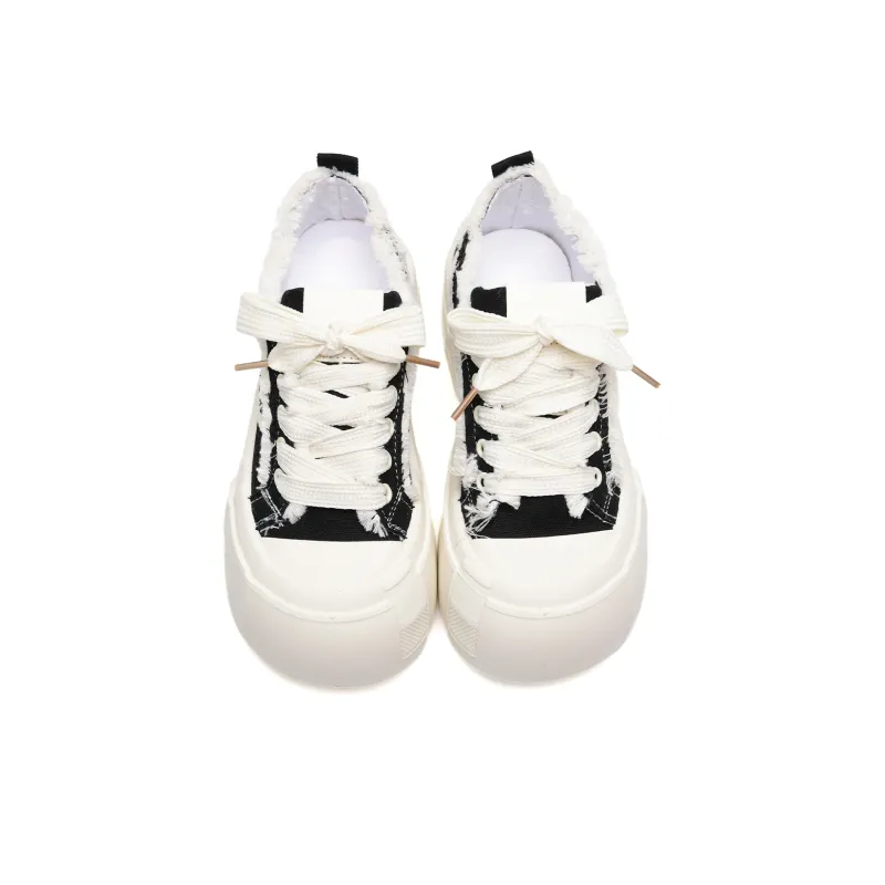 Anime Story Slip Resistant, Abrasion Resistant, Lightweight Low Top Skateboard Shoes Women's White-14
