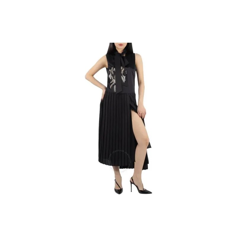 Burberry Sleeveless Dresses Women's Black-1