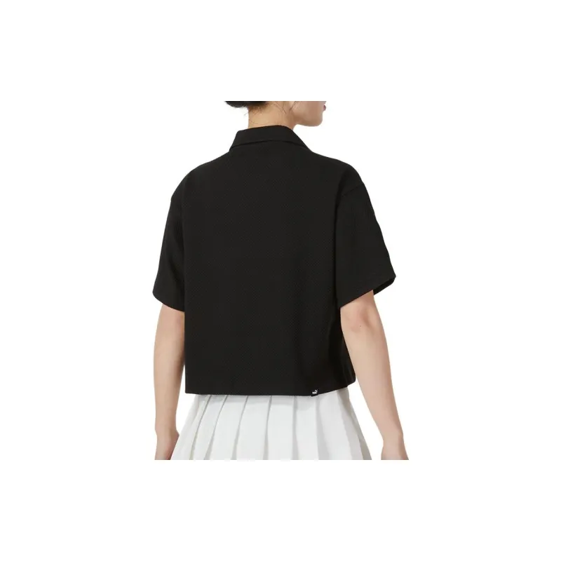 PUMA SS24 Drop Shoulder Sleeve T Shirt Women's Black-3