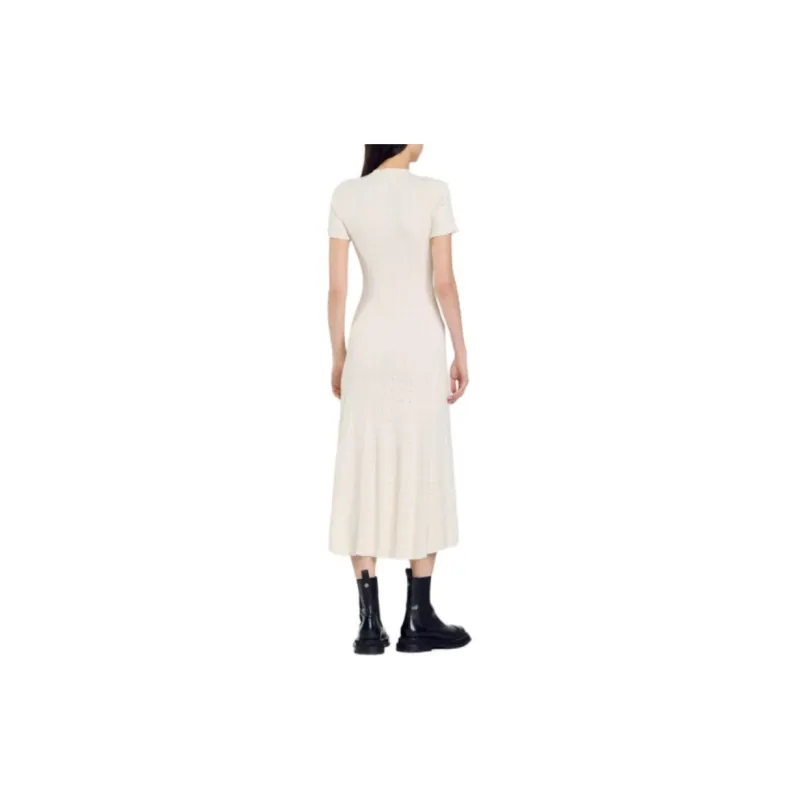 Sandro Short-Sleeved Dresses Women's Light Brown-2