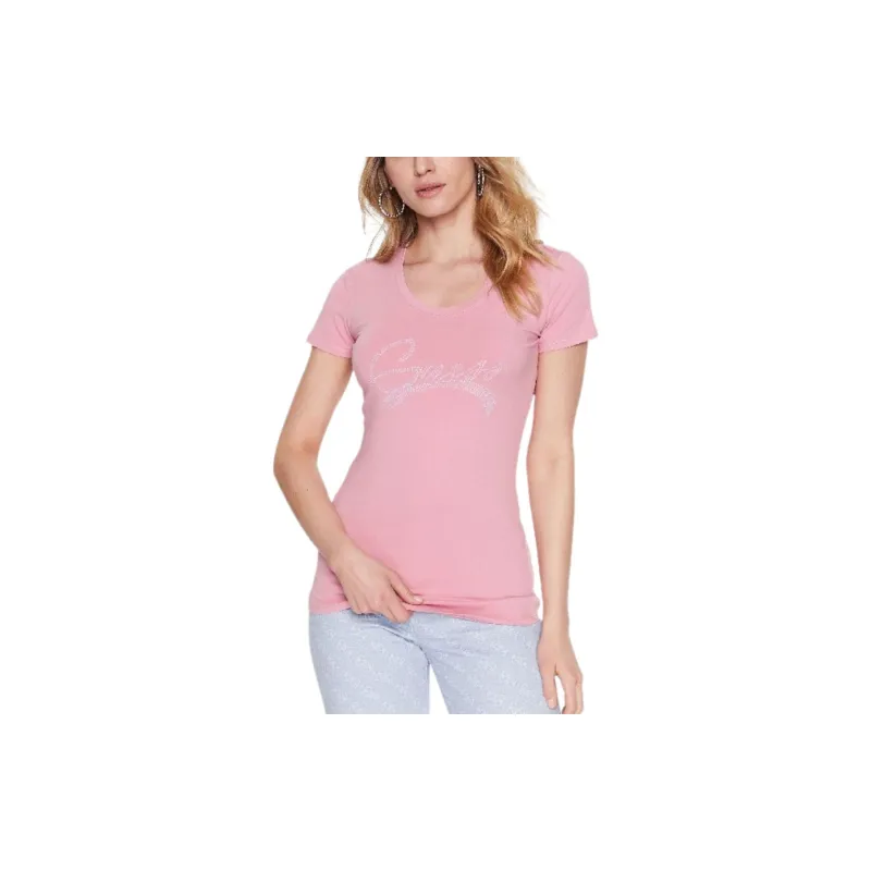 GUESS T Shirts Women's Pink-1