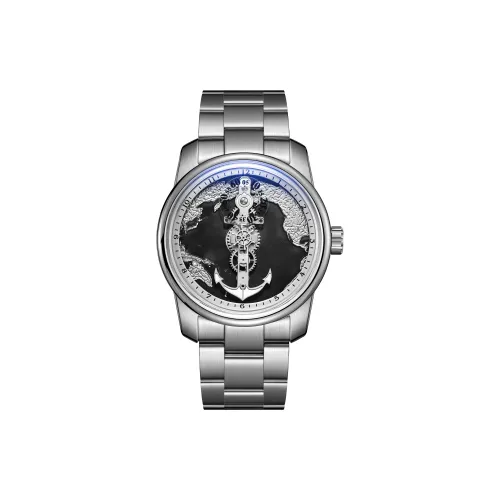 OBLVLO Automatic Mechanical Movement Watch Men's Watches Black Dial