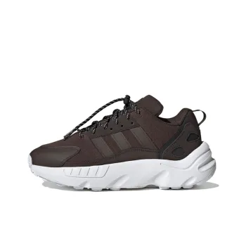 Adidas Originals ZX 22 Anti Slip And Wear Resistant Lightweight Sports Casual Shoes Coffee Teenagers