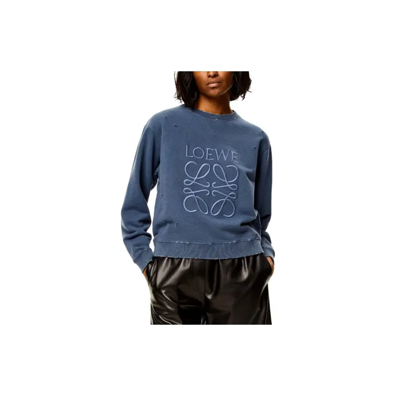 LOEWE Sweatshirt 'Trainquil Mountain Blue'-2