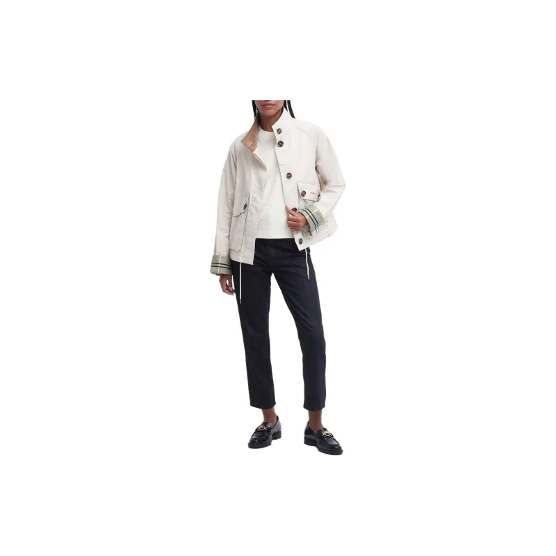 BARBOUR Crowdon Showerproof Jacket Jackets Coats Women's White-1