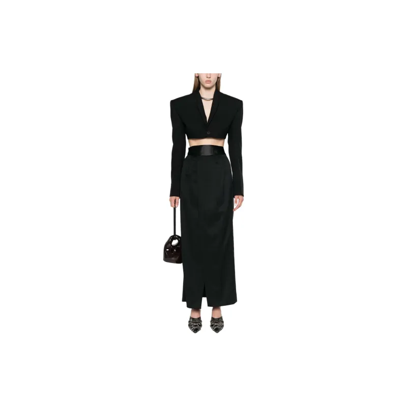 MM6 Maison Margiela Pleat detailing Maxi Skirt-1