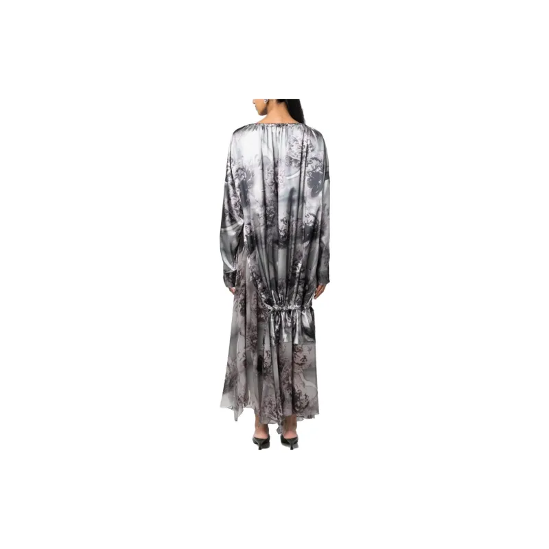 DIESEL Long-Sleeved Dresses Women's Gray-2