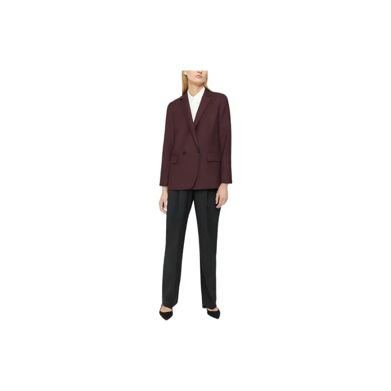 THEORY Business Suits Women's Merlot Burgundy-2