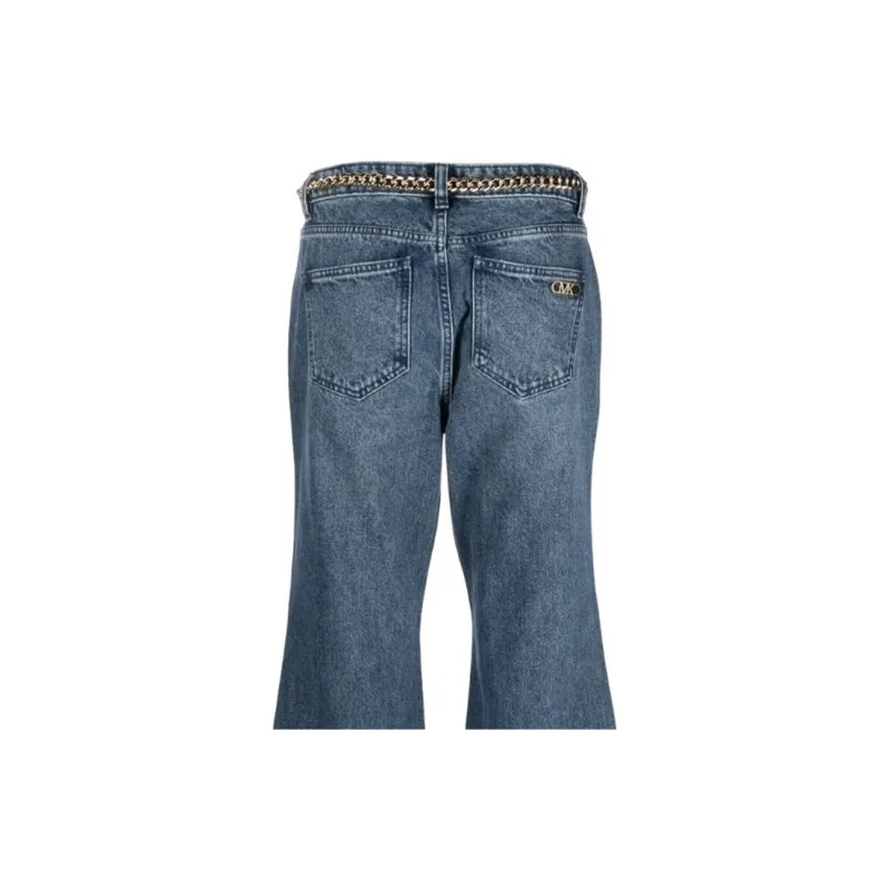 MICHAEL MICHAEL KORS Belted Flared Jeans-2