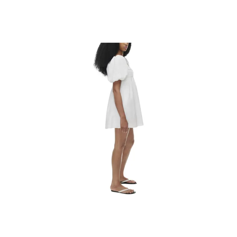 ARITZIA Wilfred Amuse Poplin Mini Dress Short-Sleeved Dresses Women's WHITE/White-3
