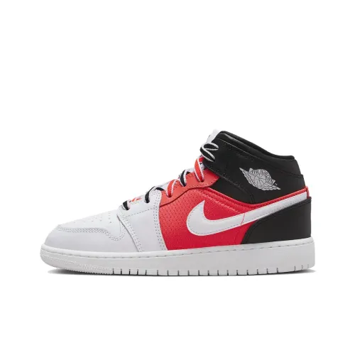 Jordan 1 Mid SE 'White Black Infrared' GS