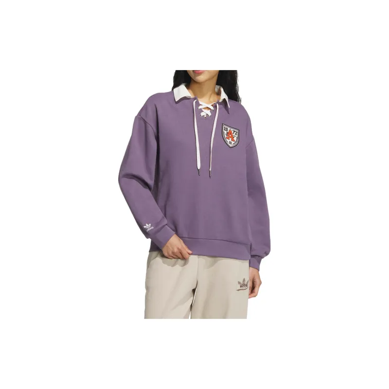 Adidas Originals Sweatshirts Women's Dark Gray Violet-1