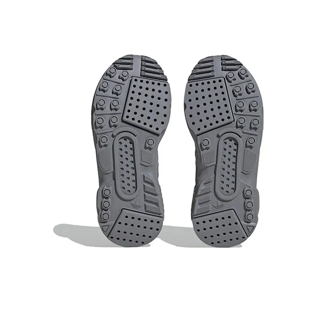 Adidas Originals ZX 22 Cushioning, Wear Resistant Low Top Running Shoes Gray Teenagers-4