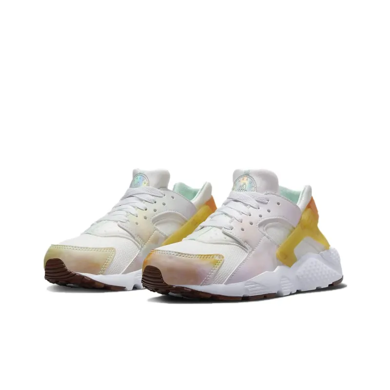 Nike Air Huarache Run GS Slip Resistant Shock Absorbers Low Top Kids' Running Shoes Pink White Teenagers-2