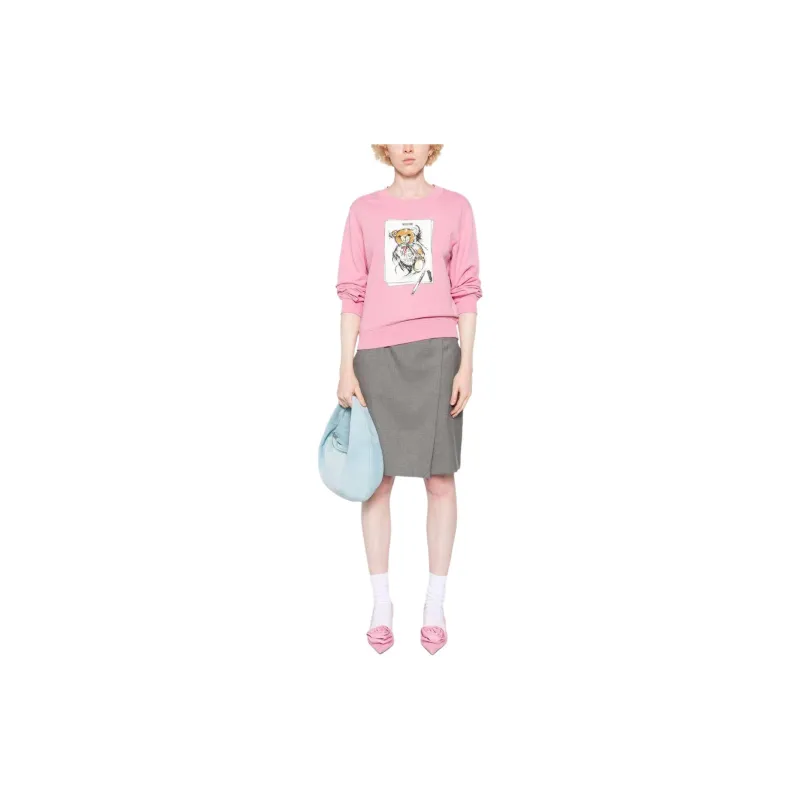 MOSCHINO Graphic Printed Crewneck Sweatshirt-1