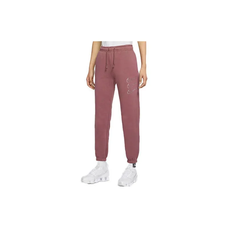 Nike Knitted Sweatpants Women's Light Mulberry Red-3