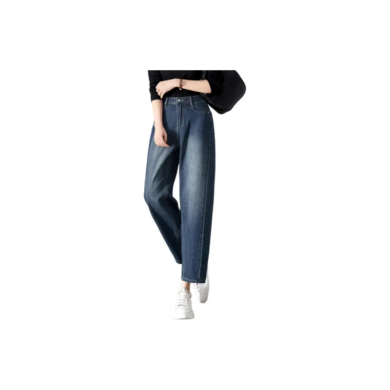 Mo Han Yi Mei Jeans Women's Vintage Blue-3